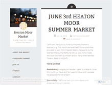 Tablet Screenshot of heatonmoormarket.com